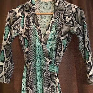 Boston Proper Snakeskin Dress